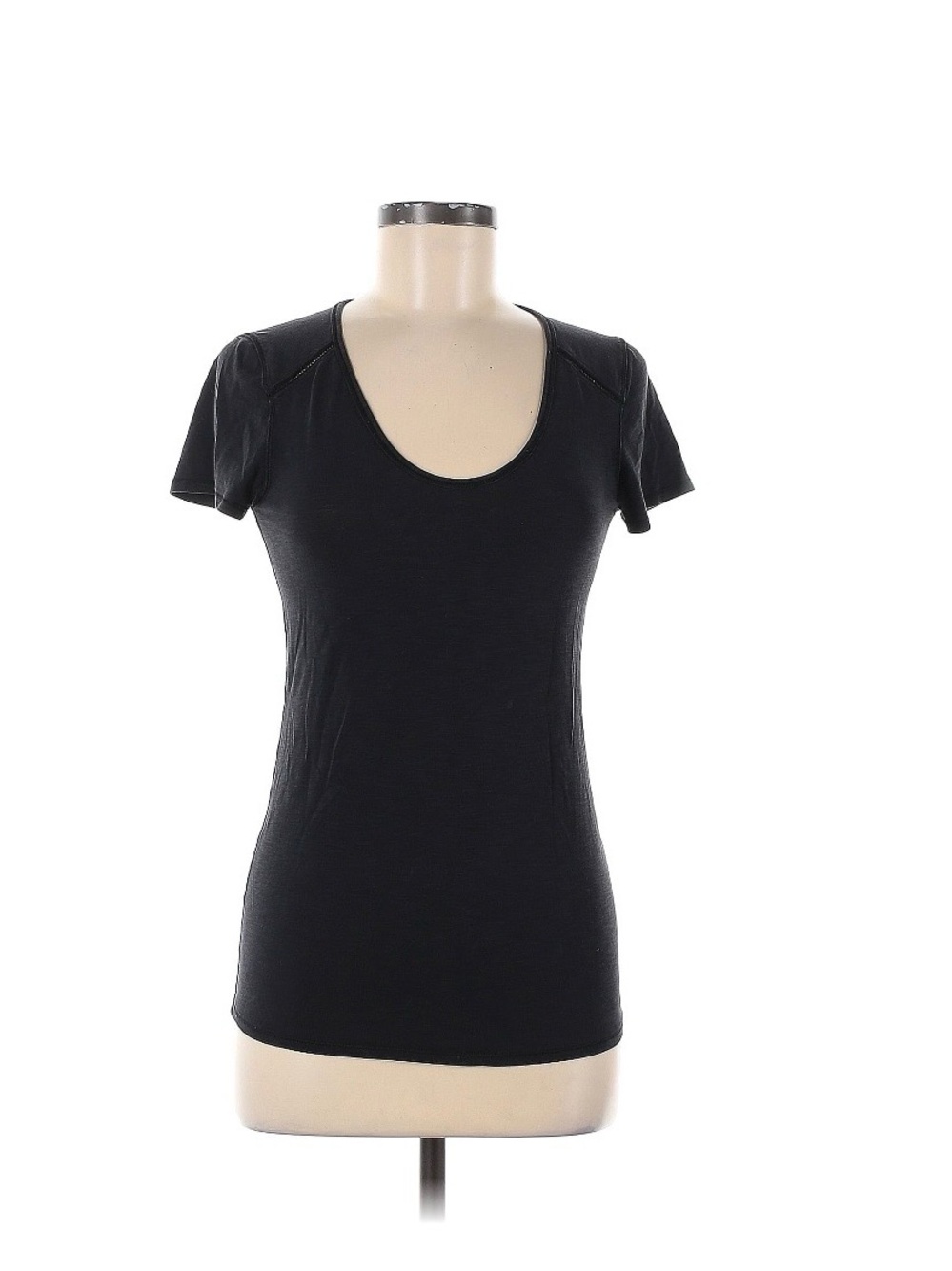 lululemon athletica Charcoal Heather Scoop Neck Long Sleeve Top